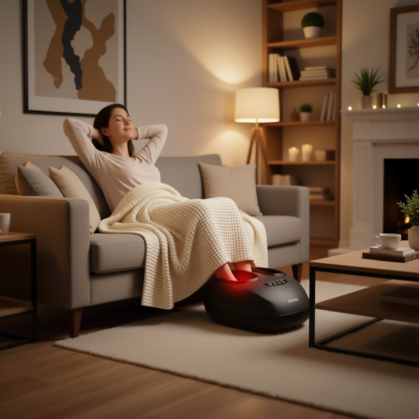 Masseur de Pieds Électrique Shiatsu – Chaleur & Compression d'Air